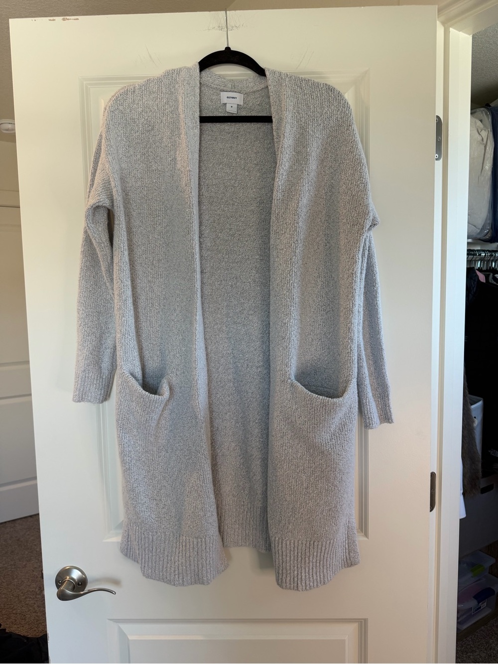 Old Navy Light Gray Open-Front Women's Cardigan